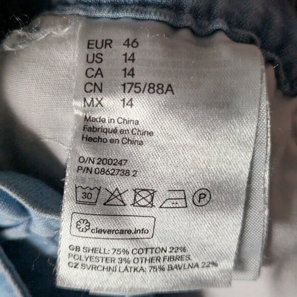 H&M Wide High Waist Ankle Length denim - Picture 9 of 9